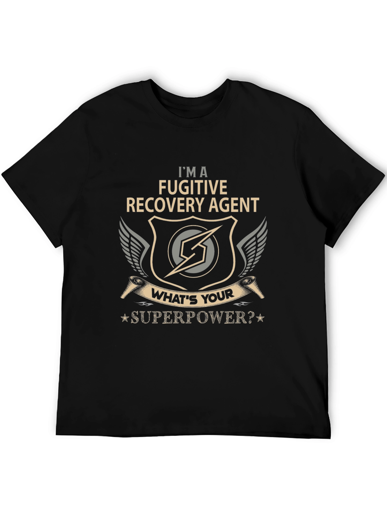 Fugitive Recovery Agent T-Shirt - Superpower Design