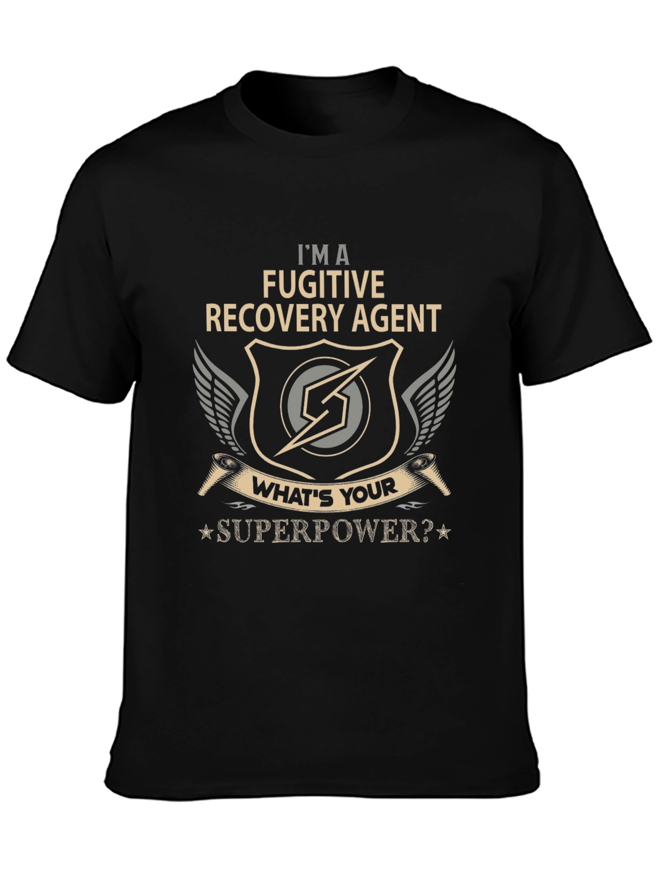 Fugitive Recovery Agent T-Shirt - Superpower Design