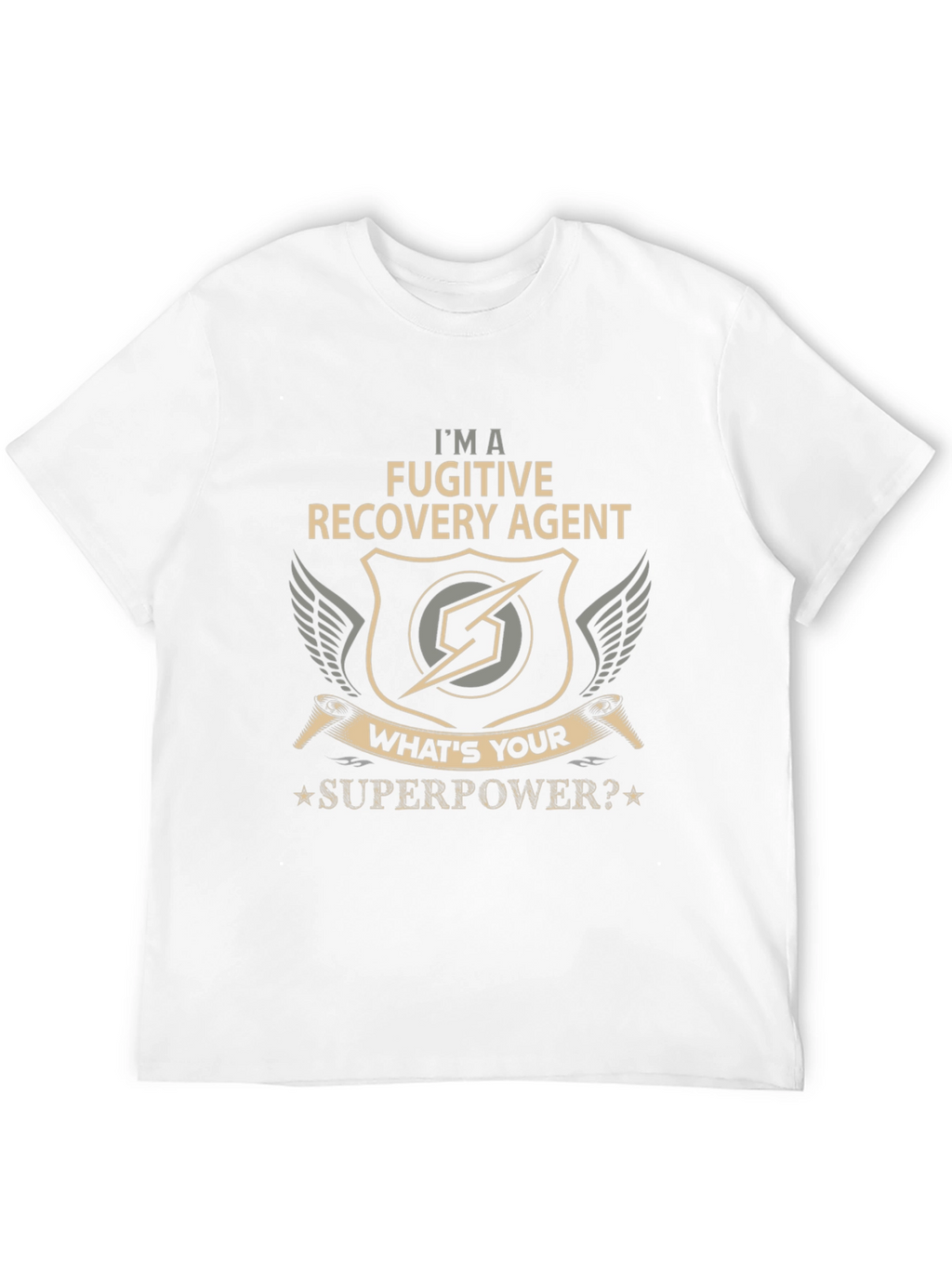 Fugitive Recovery Agent T-Shirt - Superpower Design