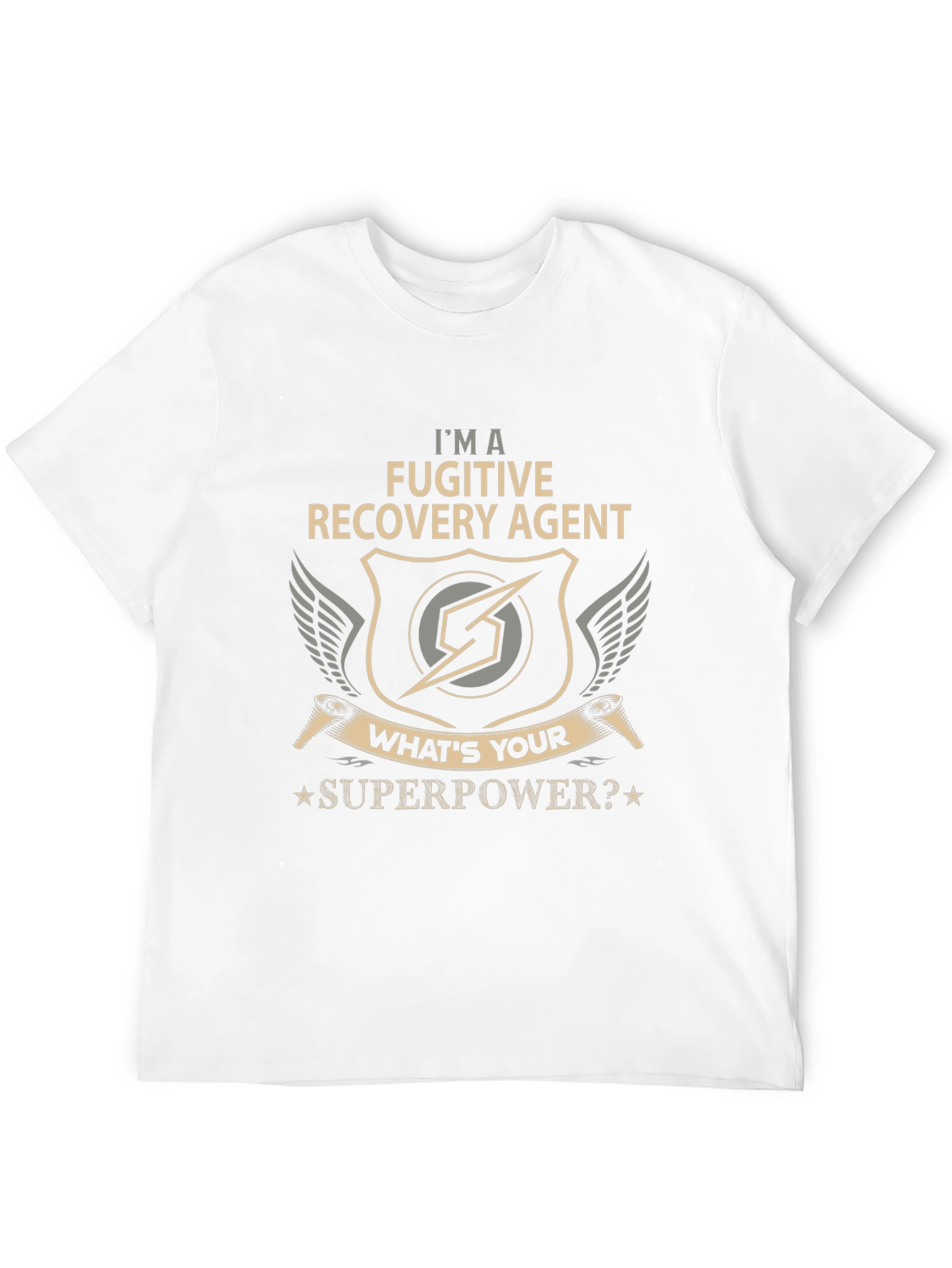 Fugitive Recovery Agent T-Shirt - Superpower Design