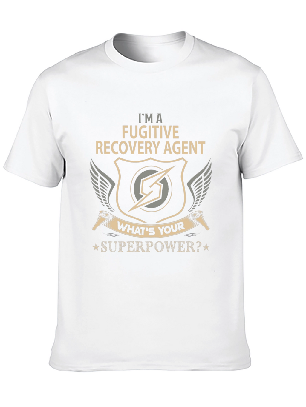 Fugitive Recovery Agent T-Shirt - Superpower Design