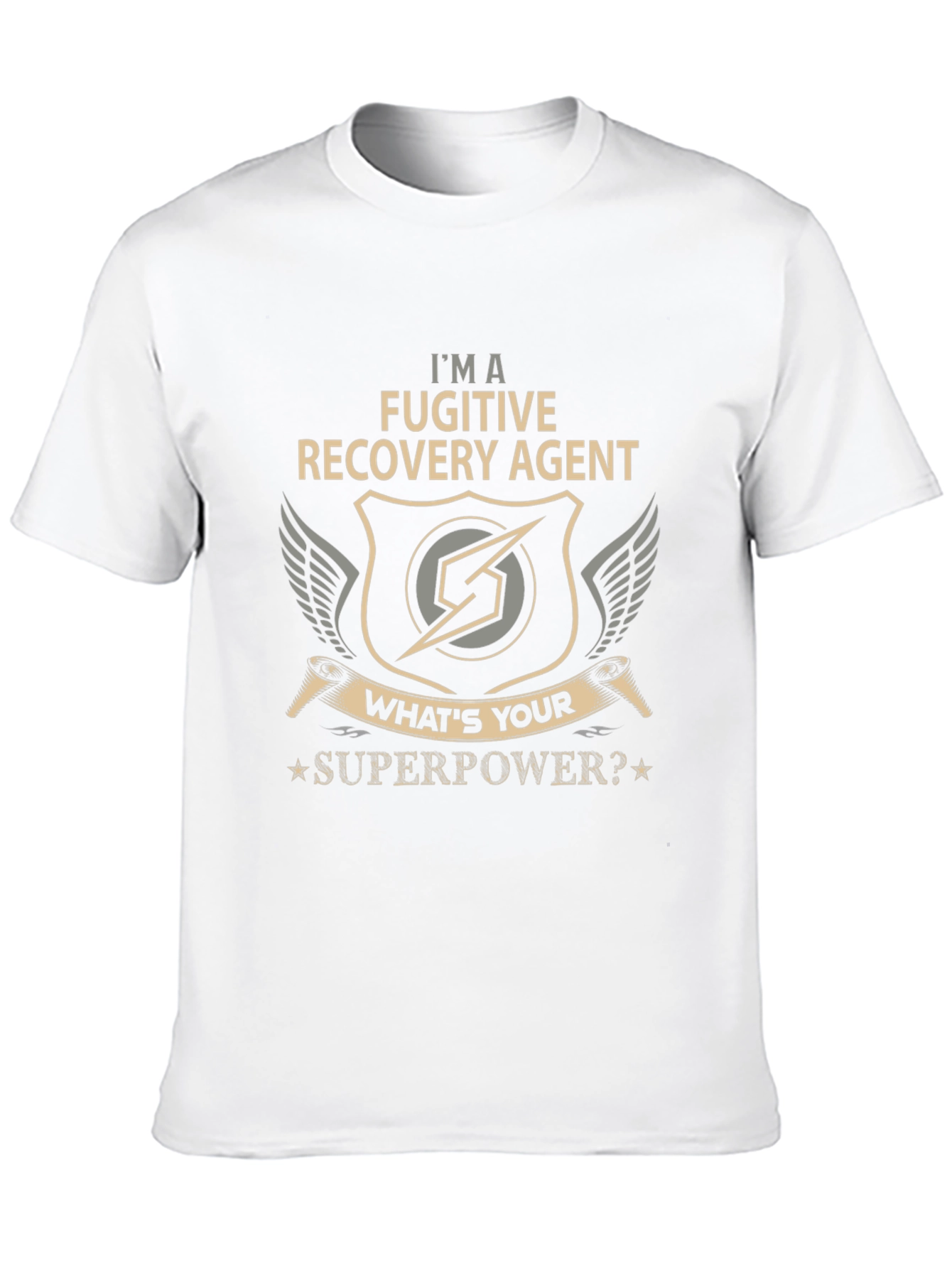 Fugitive Recovery Agent T-Shirt - Superpower Design