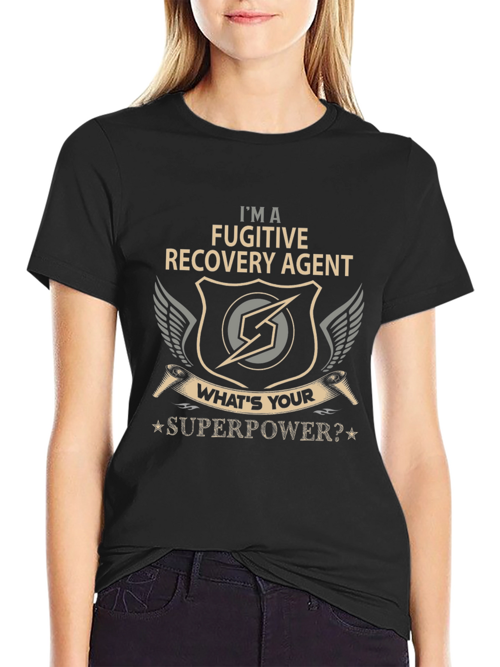 Fugitive Recovery Agent T-Shirt - Superpower Design