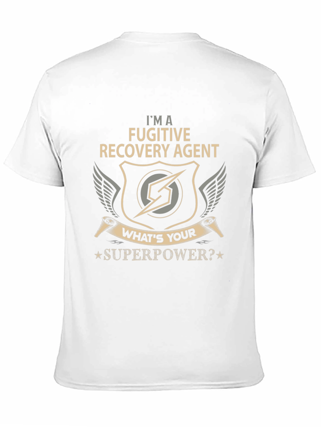 Fugitive Recovery Agent T-Shirt - Superpower Design