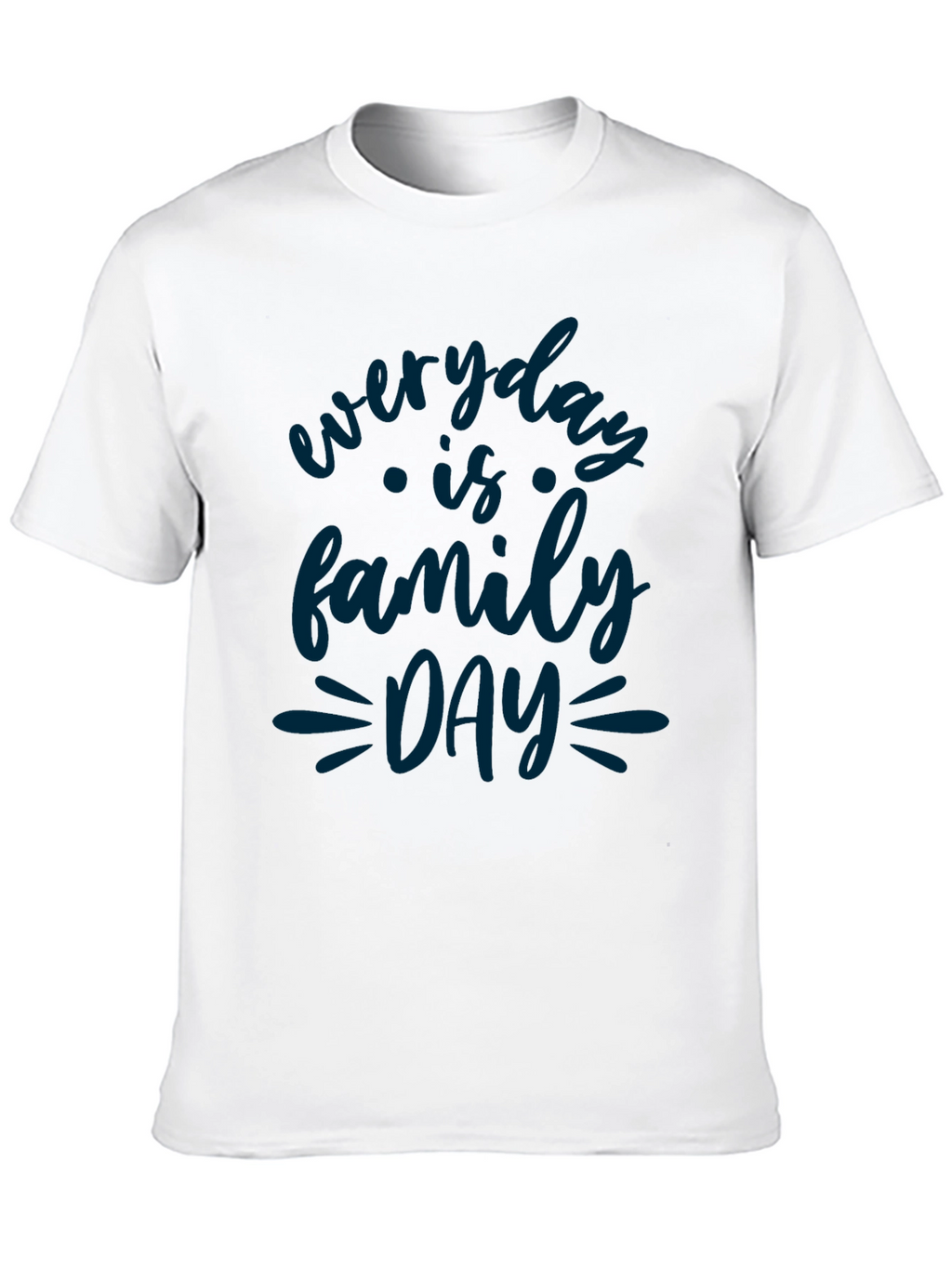 Everyday is Family Day Black Graphic Tee