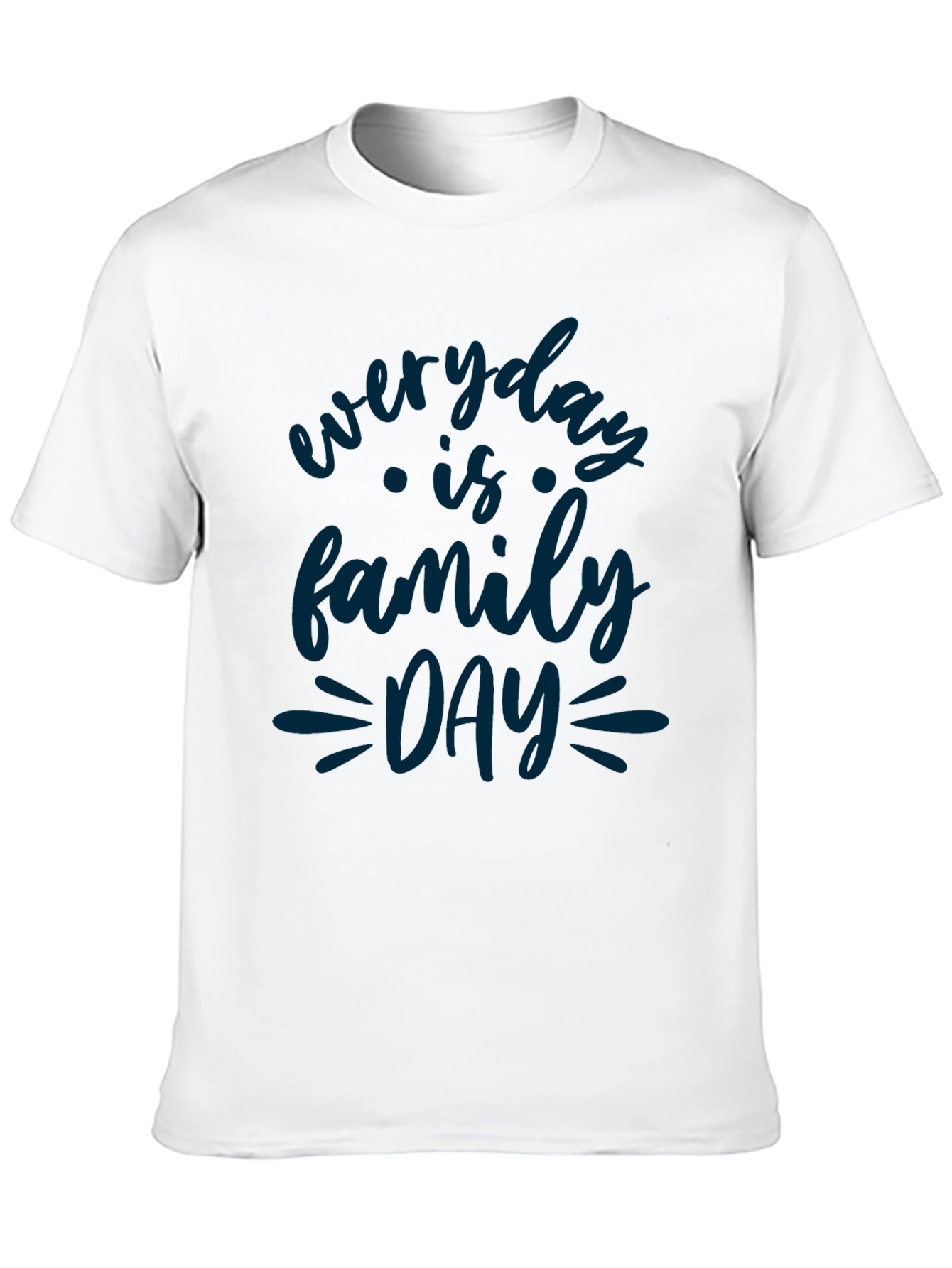 Everyday is Family Day Black Graphic Tee