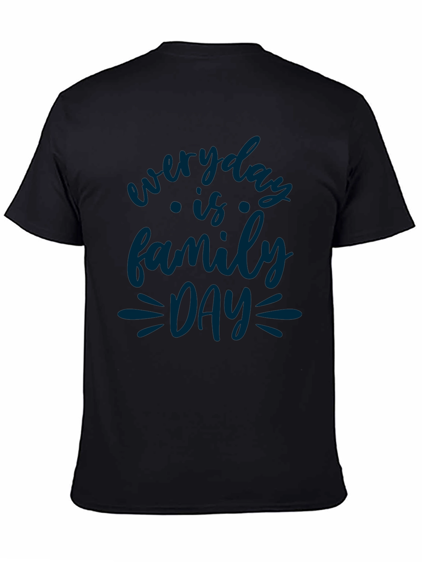 Everyday is Family Day Black Graphic Tee