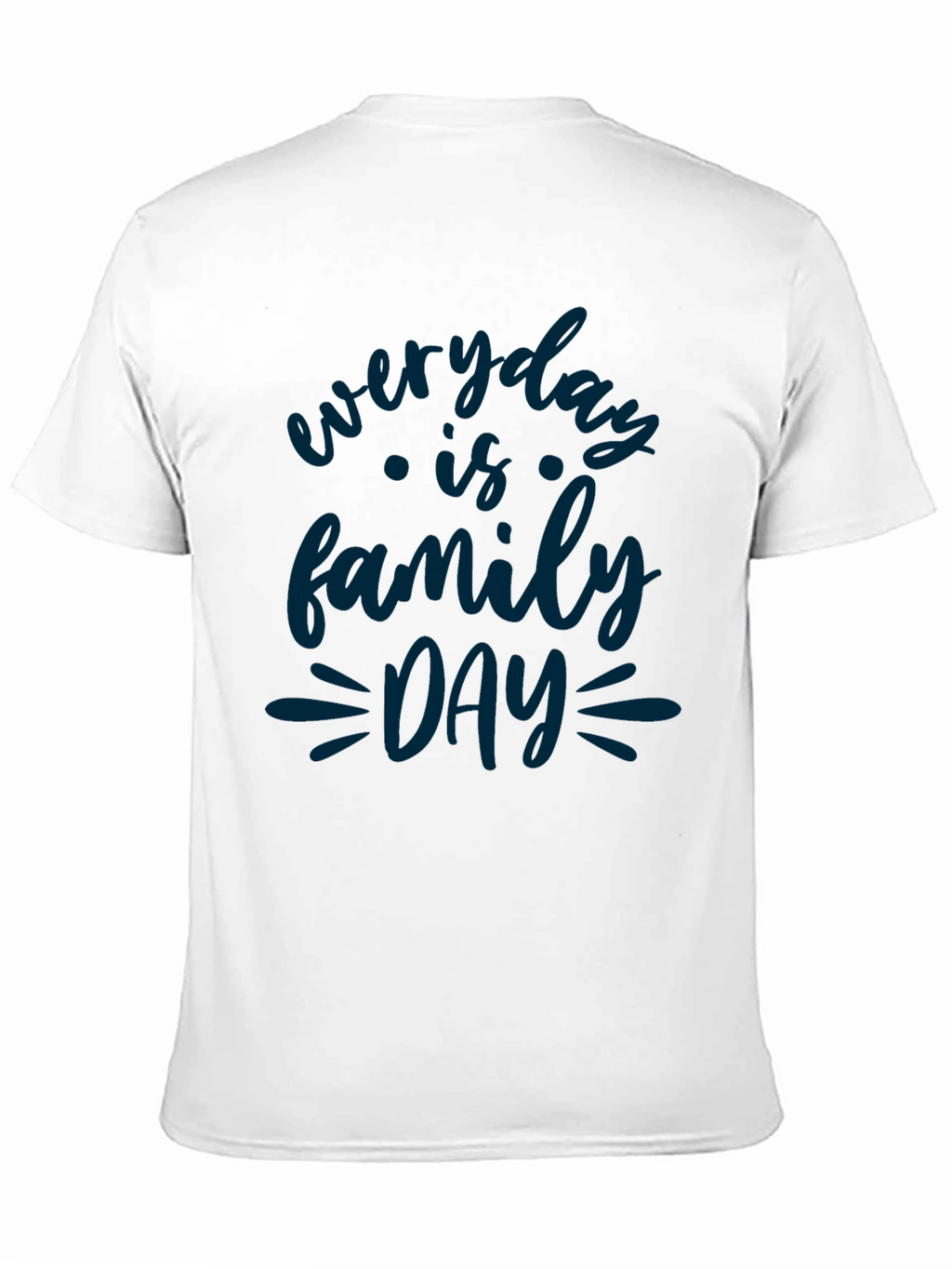 Everyday is Family Day Black Graphic Tee