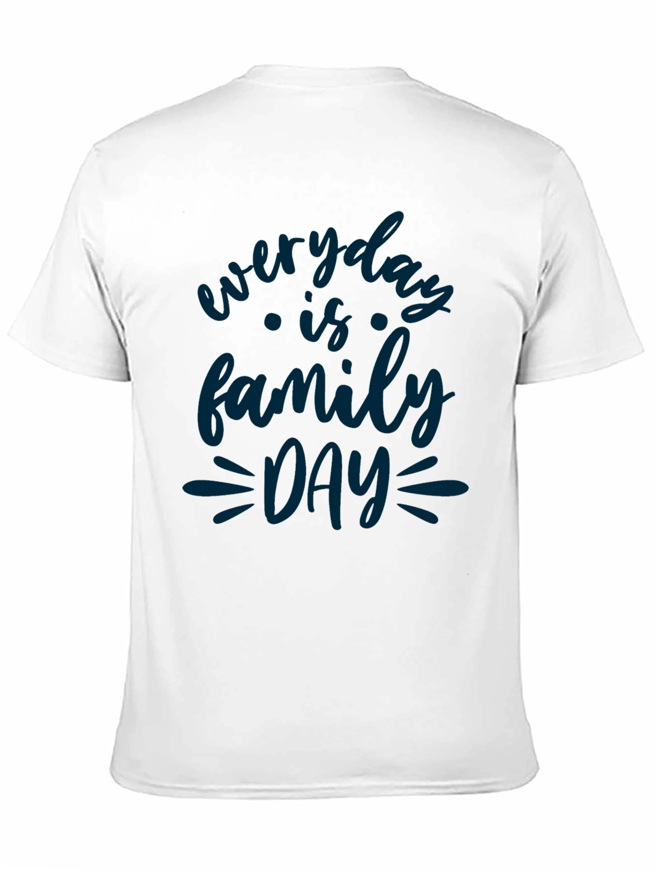 Everyday is Family Day Black Graphic Tee