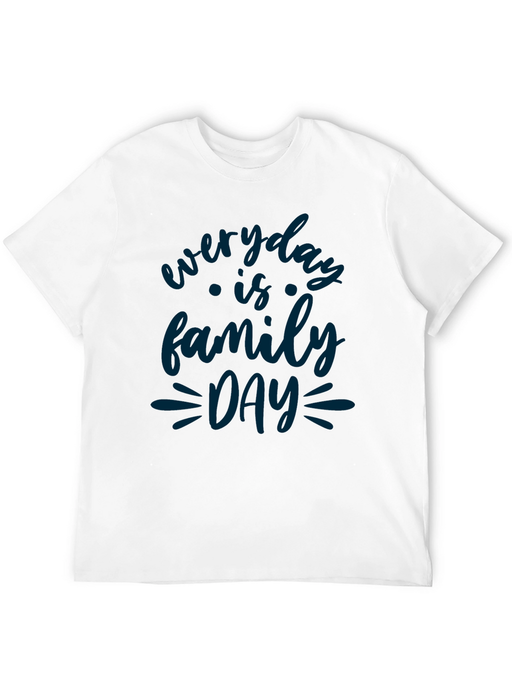 Everyday is Family Day Black Graphic Tee