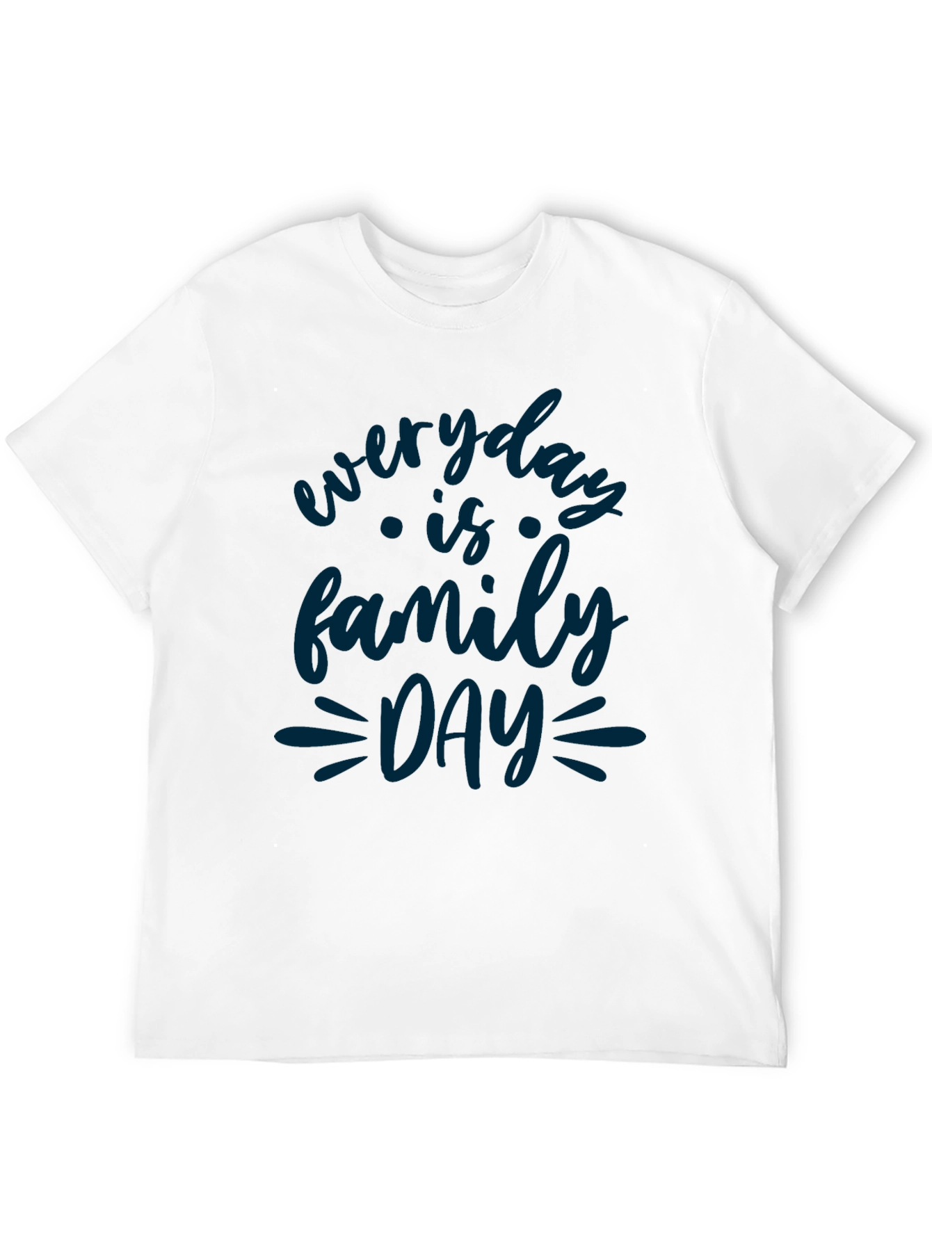 Everyday is Family Day Black Graphic Tee