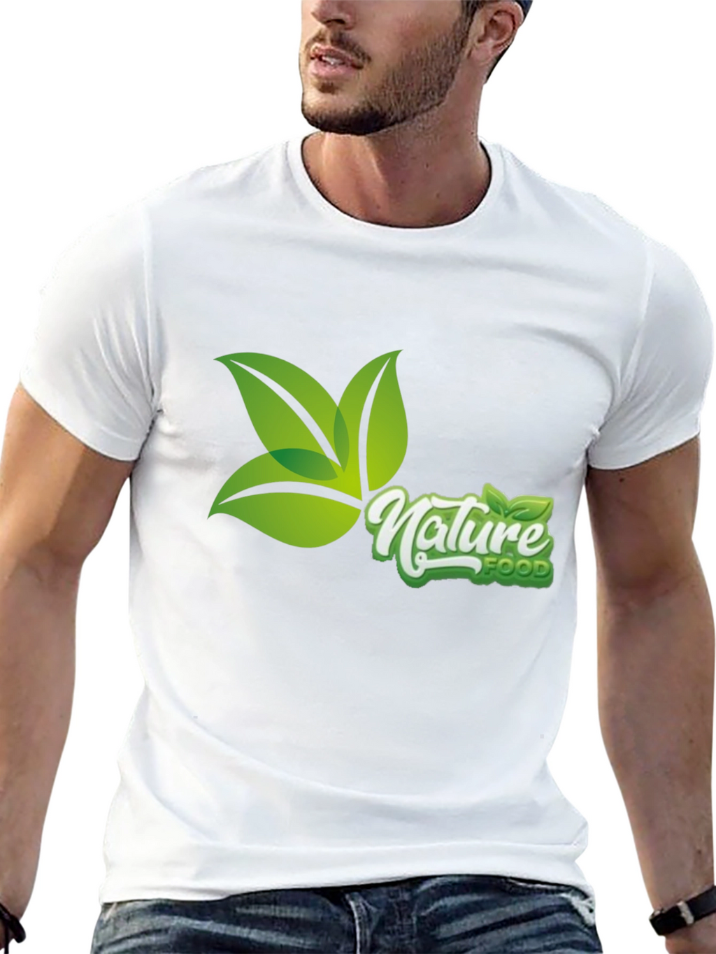 Nature Food Graphic Tee - Black Casual T-Shirt