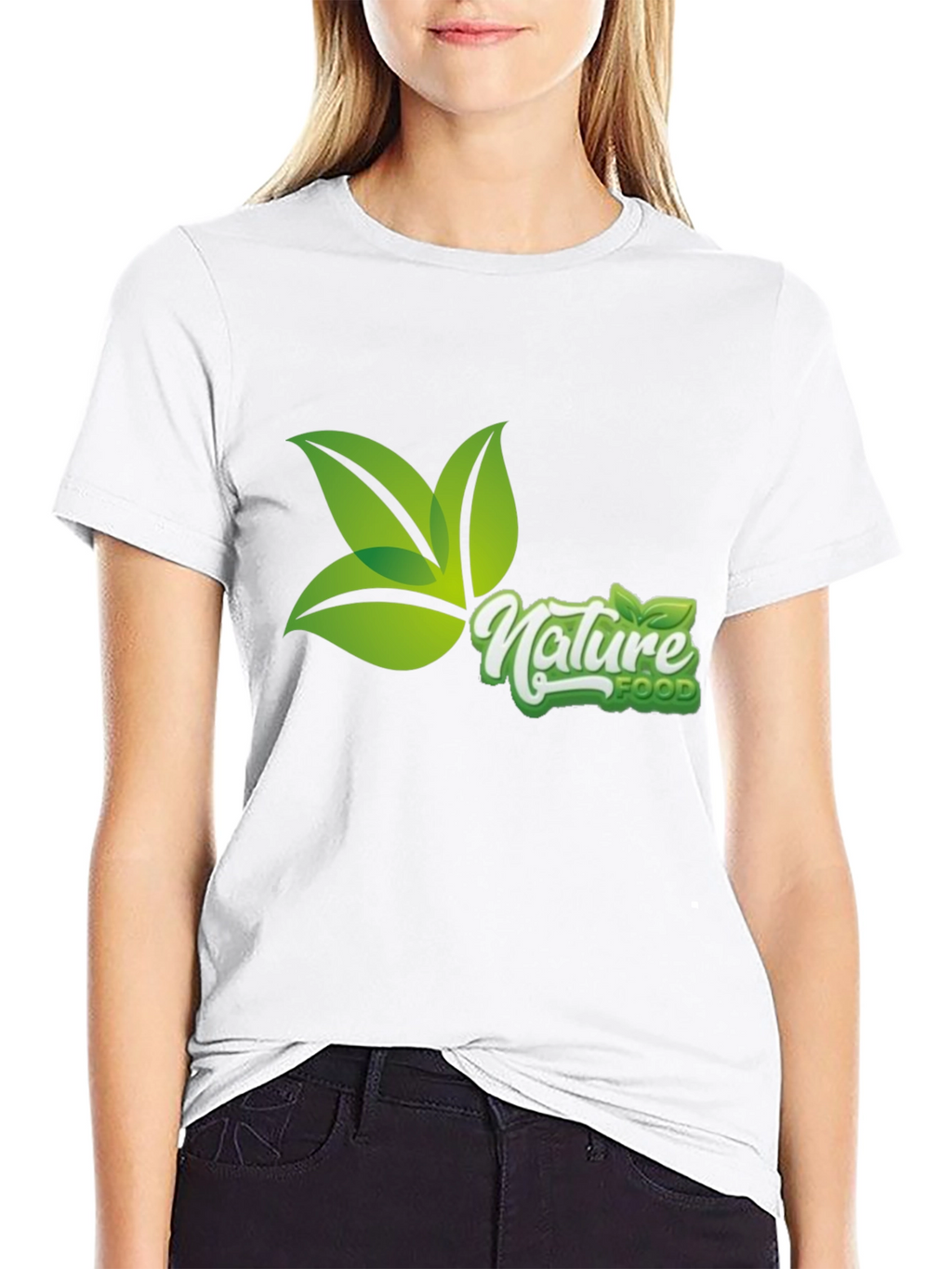 Nature Food Graphic Tee - Black Casual T-Shirt