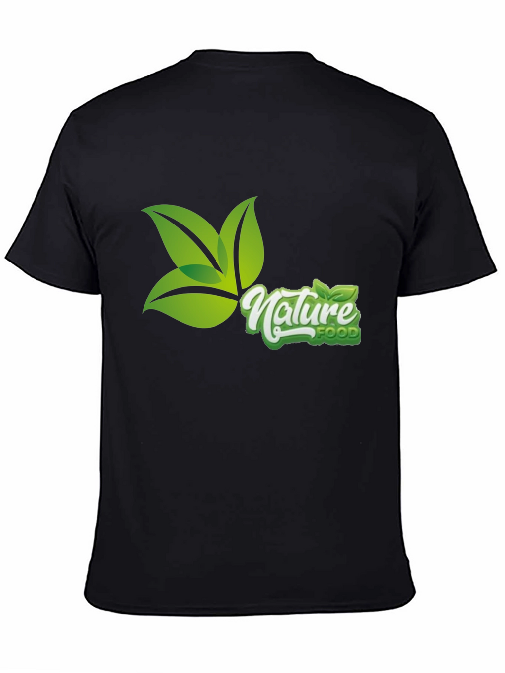 Nature Food Graphic Tee - Black Casual T-Shirt