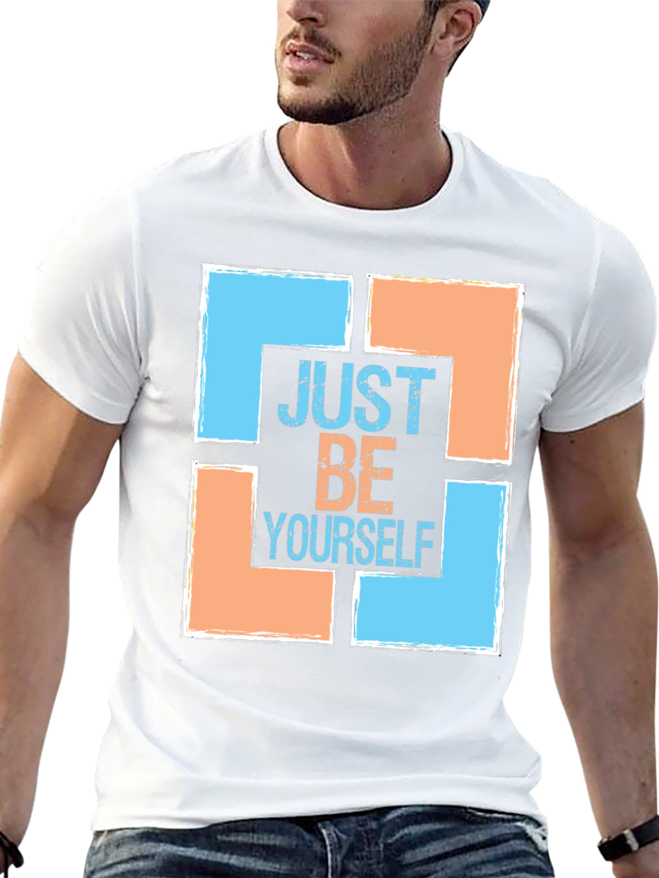 Just Be Yourself Graphic Tee - Trendy Style