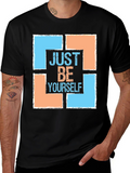 Just Be Yourself Graphic Tee - Trendy Style