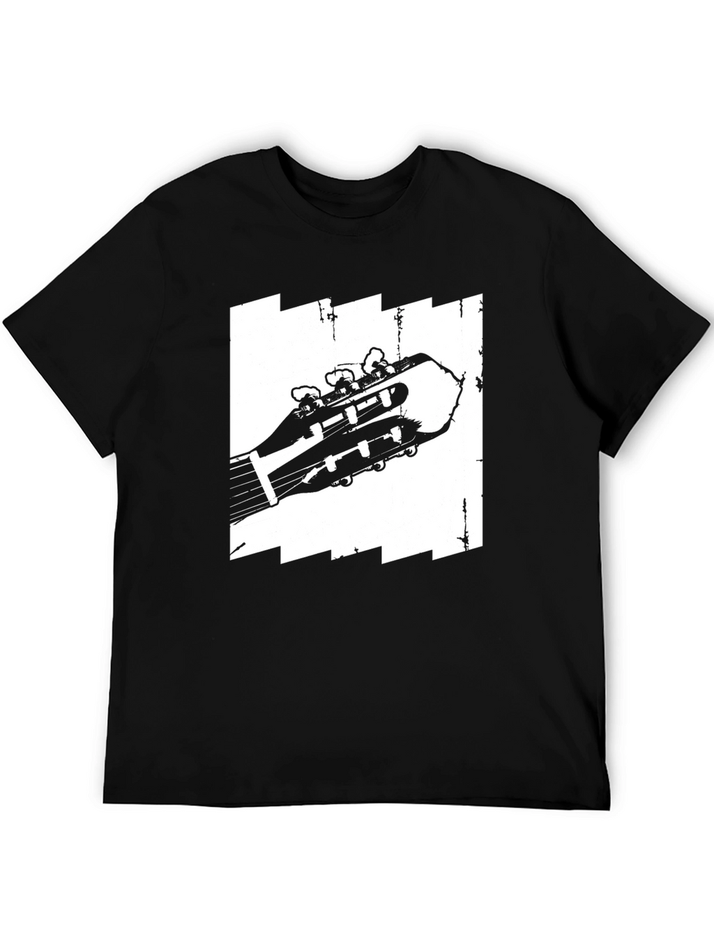 Guitar Headstock Graphic Tee - Music Lovers T-Shirt