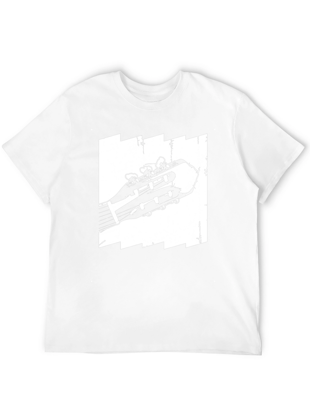 Guitar Headstock Graphic Tee - Music Lovers T-Shirt