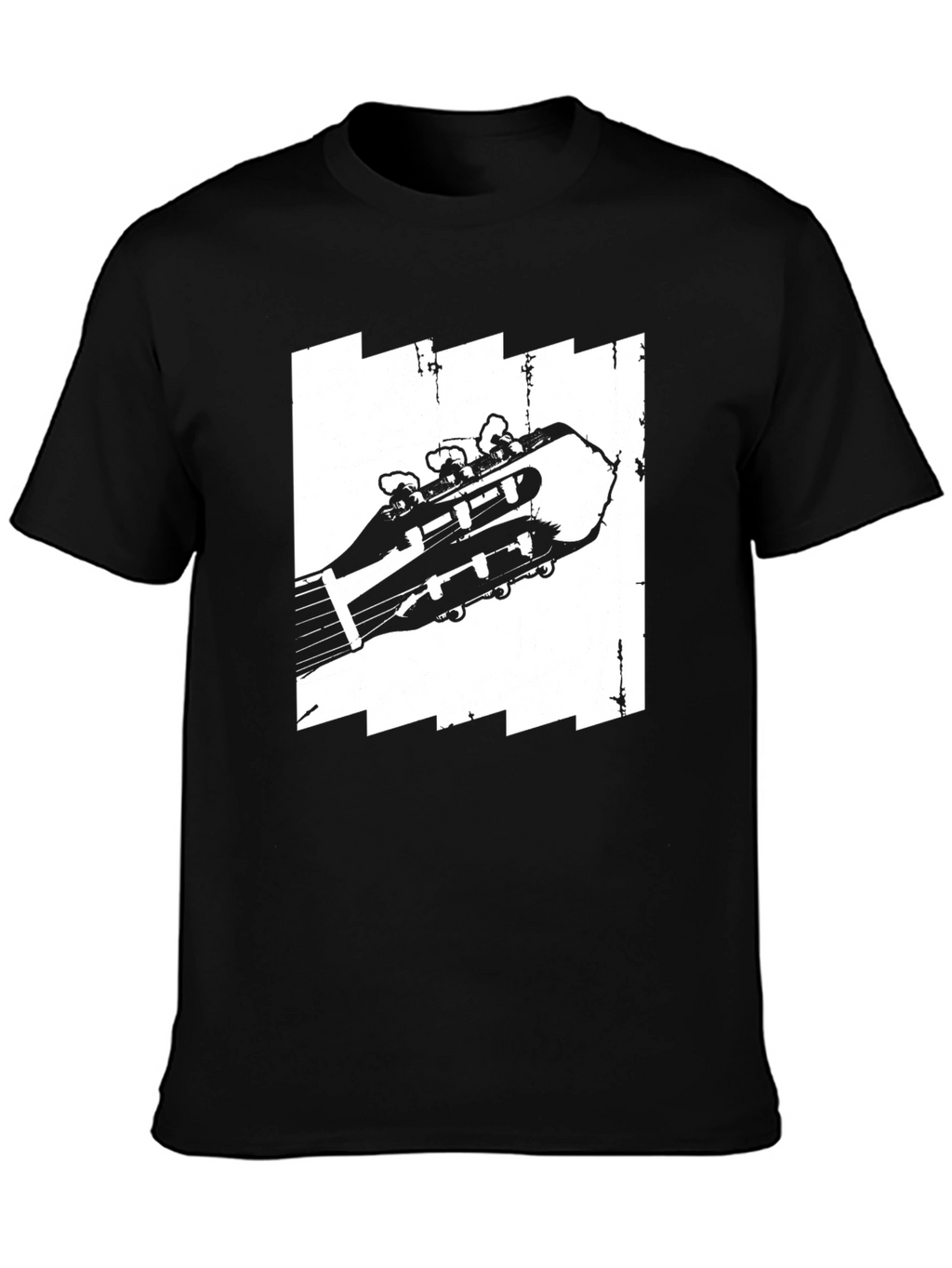 Guitar Headstock Graphic Tee - Music Lovers T-Shirt