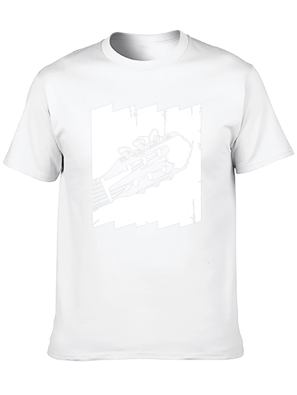 Guitar Headstock Graphic Tee - Music Lovers T-Shirt