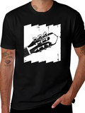 Guitar Headstock Graphic Tee - Music Lovers T-Shirt
