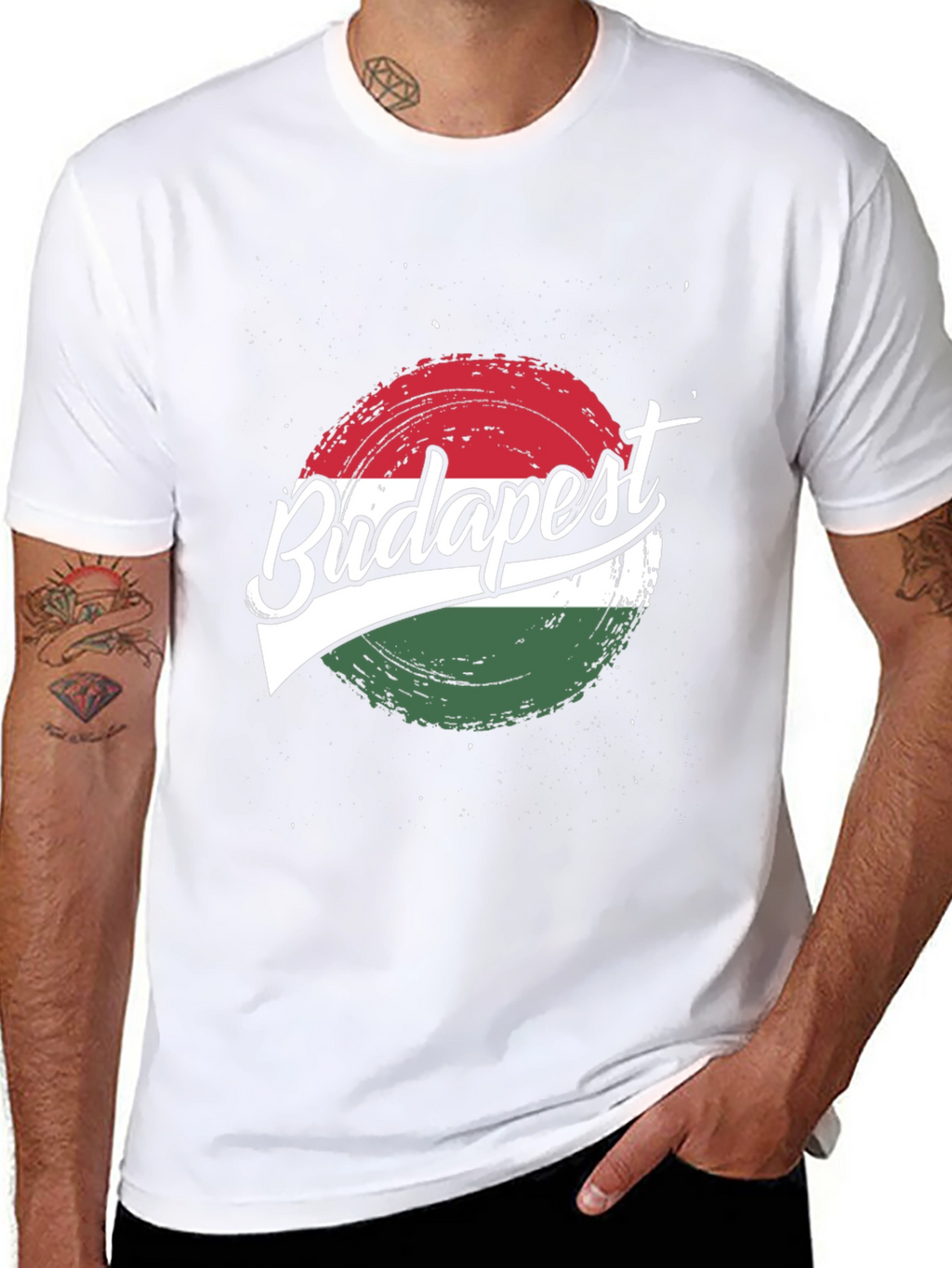 Budapest Flag Graphic T-Shirt