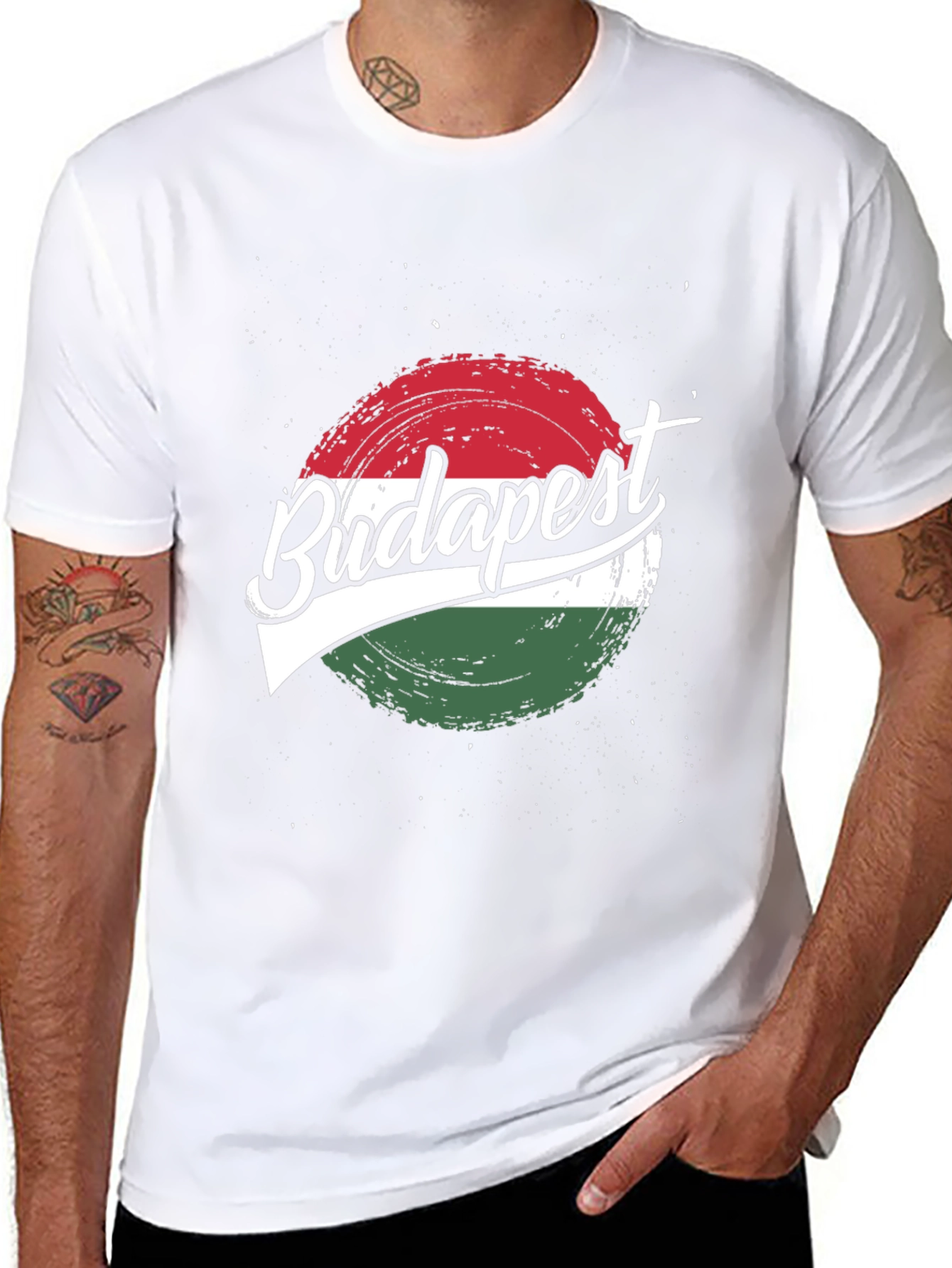 Budapest Flag Graphic T-Shirt