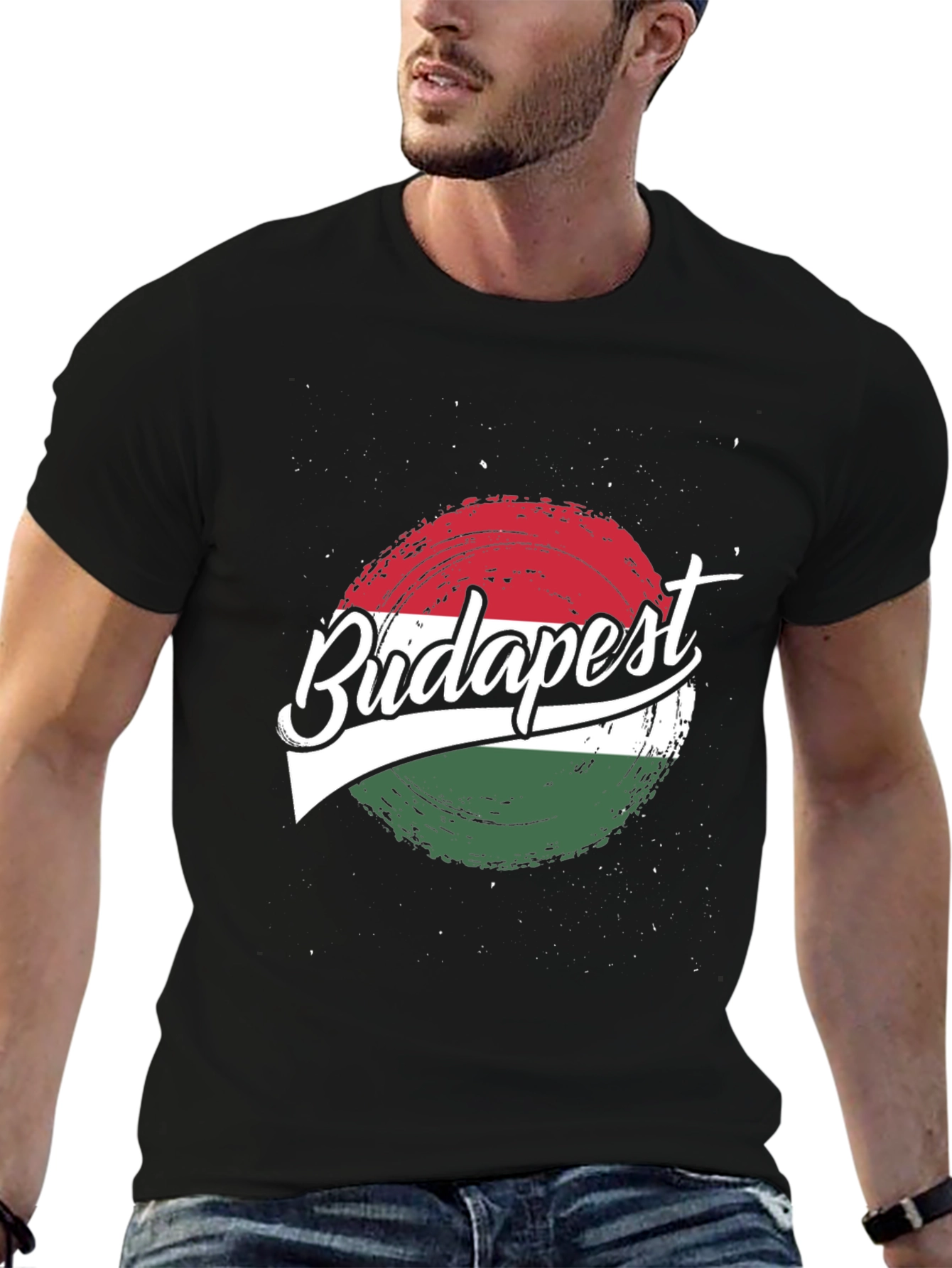 Budapest Flag Graphic T-Shirt