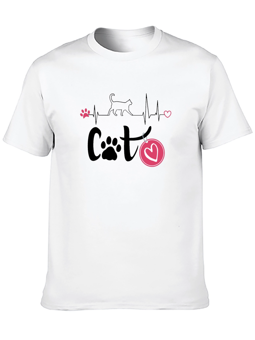 Cat Lover Heartbeat T-Shirt