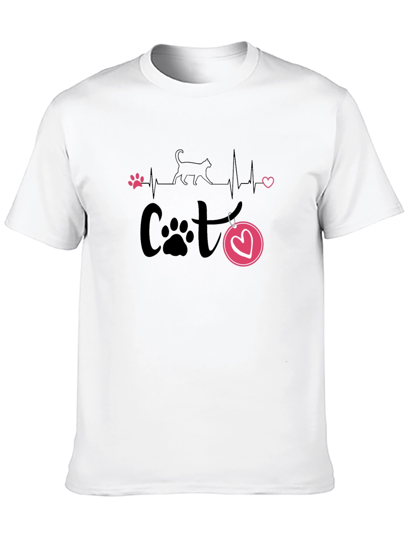 Cat Lover Heartbeat T-Shirt