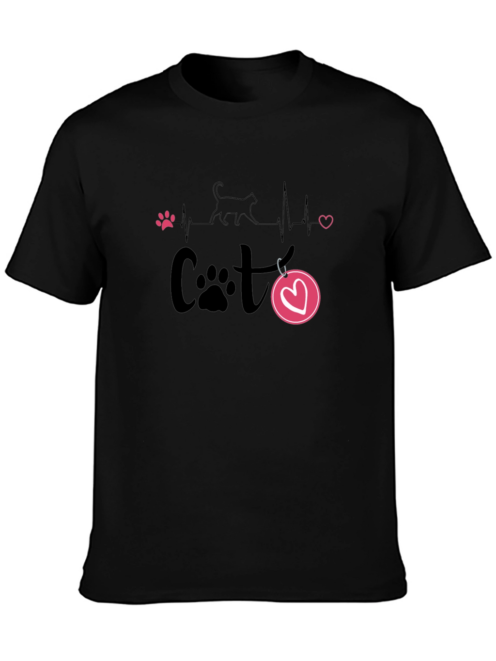 Cat Lover Heartbeat T-Shirt
