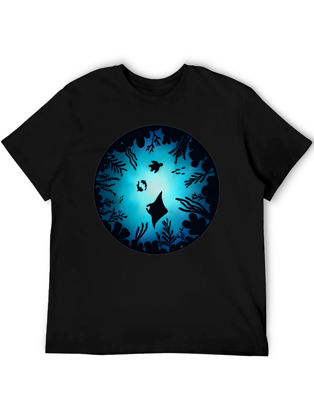 Ocean Depths Graphic Black T-Shirt