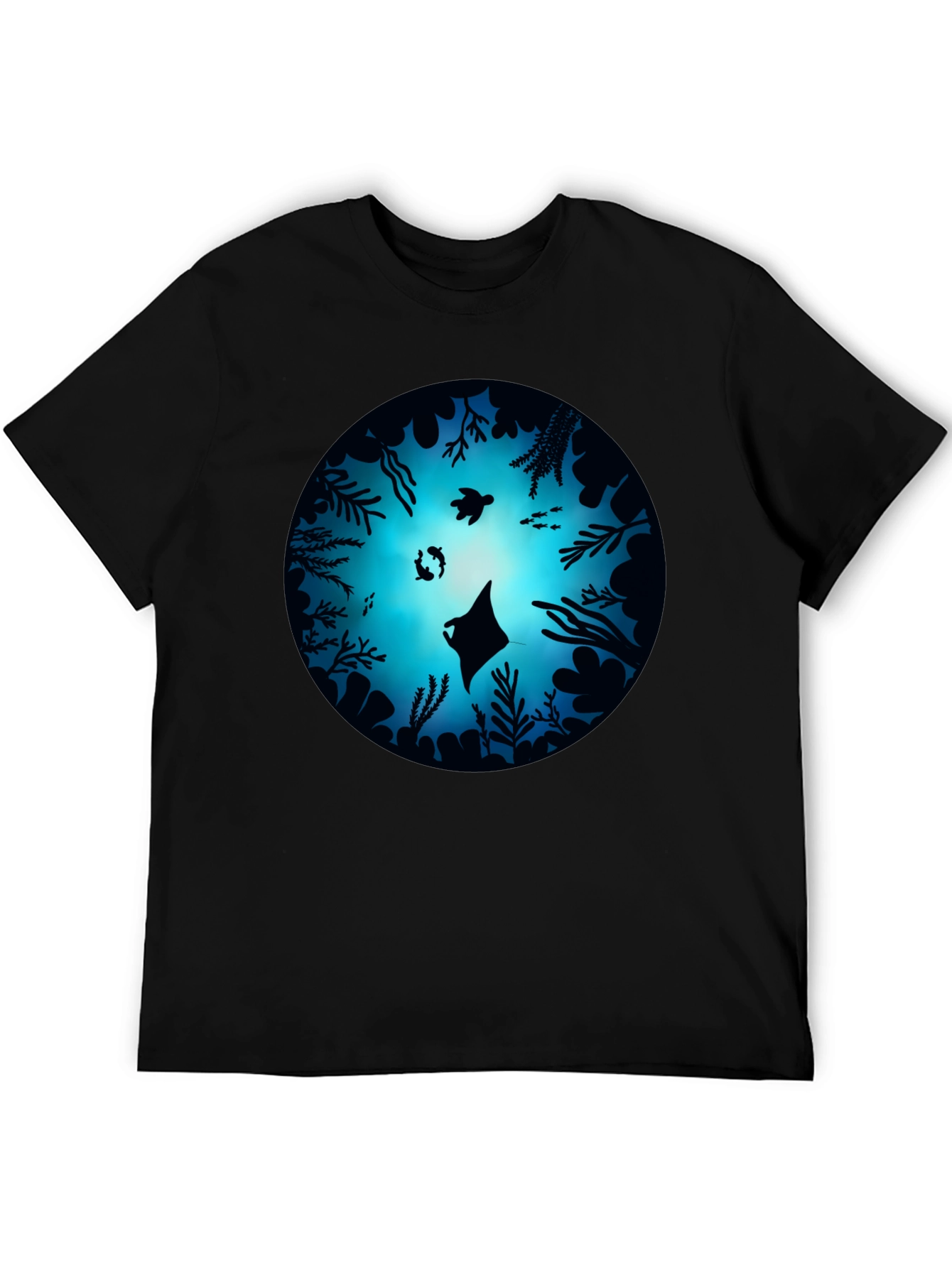Ocean Depths Graphic Black T-Shirt