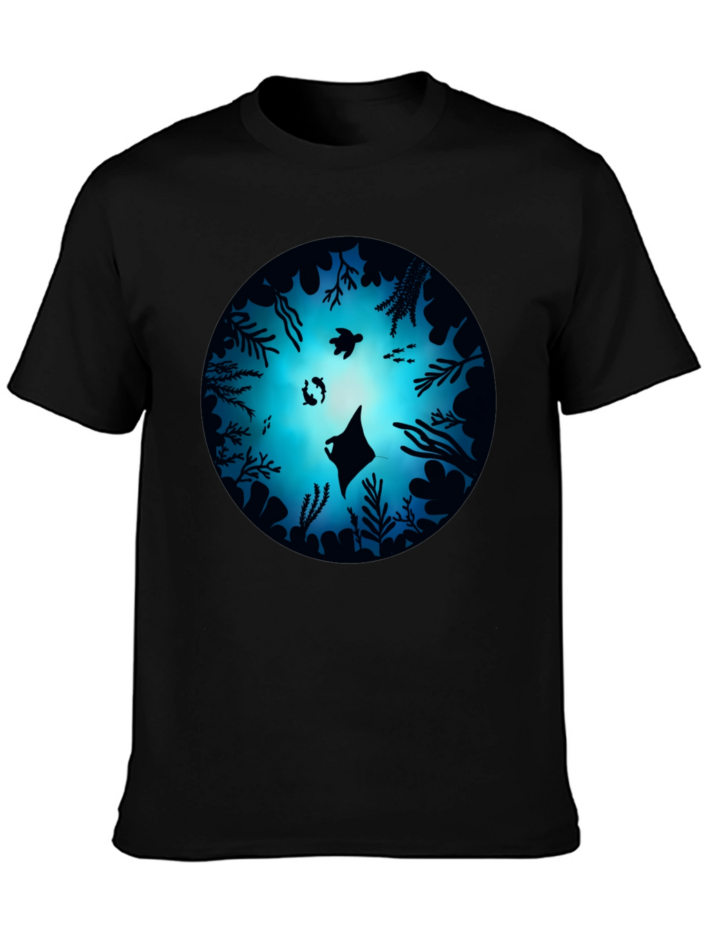 Ocean Depths Graphic Black T-Shirt