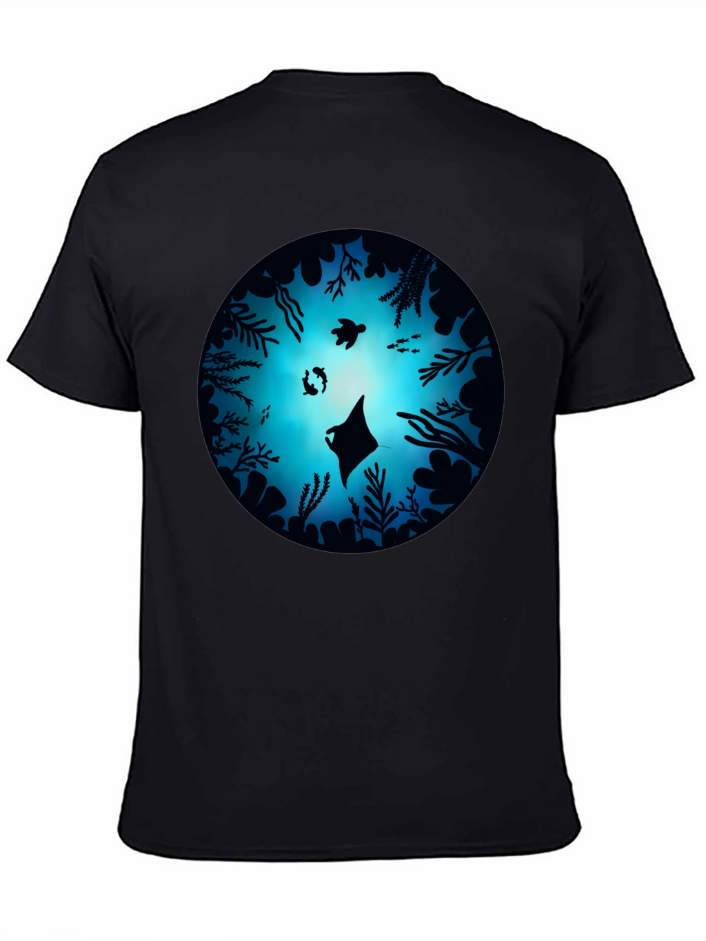Ocean Depths Graphic Black T-Shirt