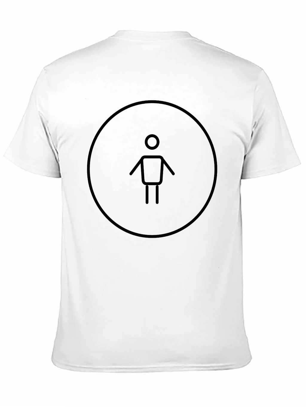 Minimalist Man Graphic Tee - Black