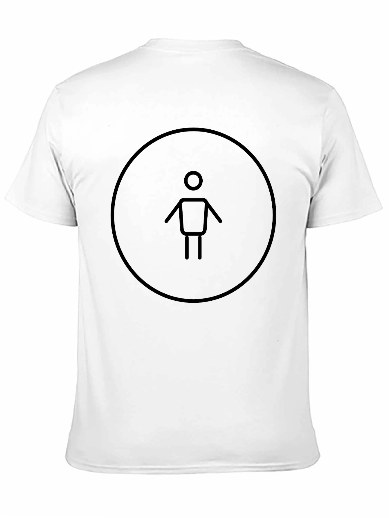 Minimalist Man Graphic Tee - Black