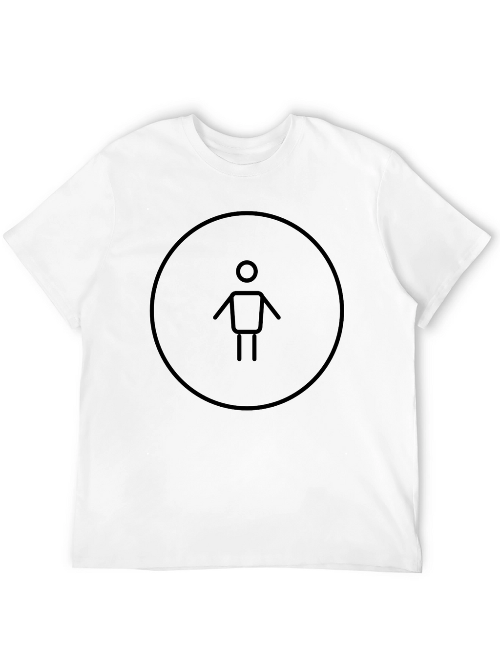 Minimalist Man Graphic Tee - Black