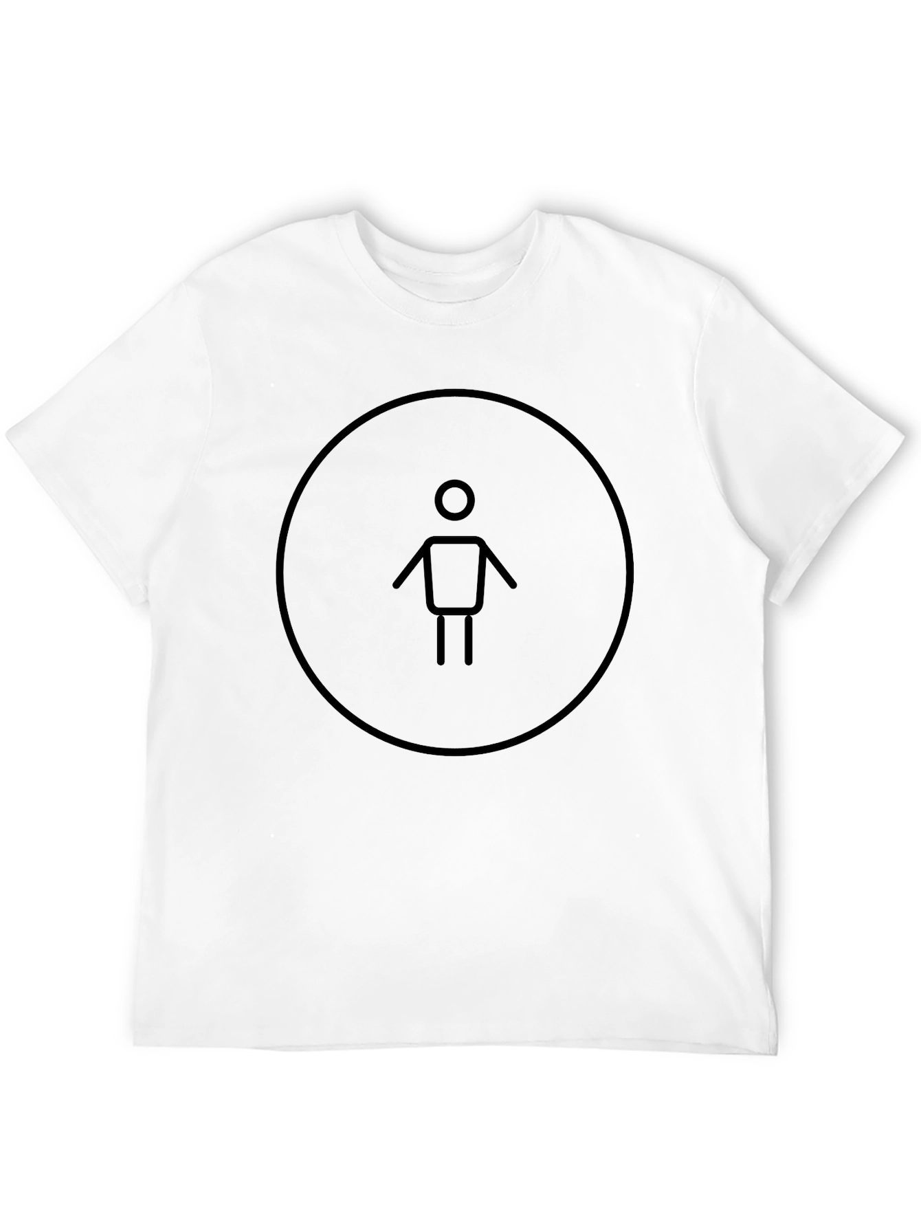 Minimalist Man Graphic Tee - Black