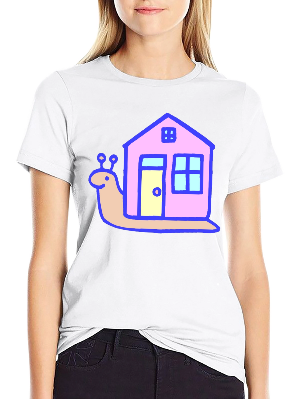 Snail House Graphic Print Tee