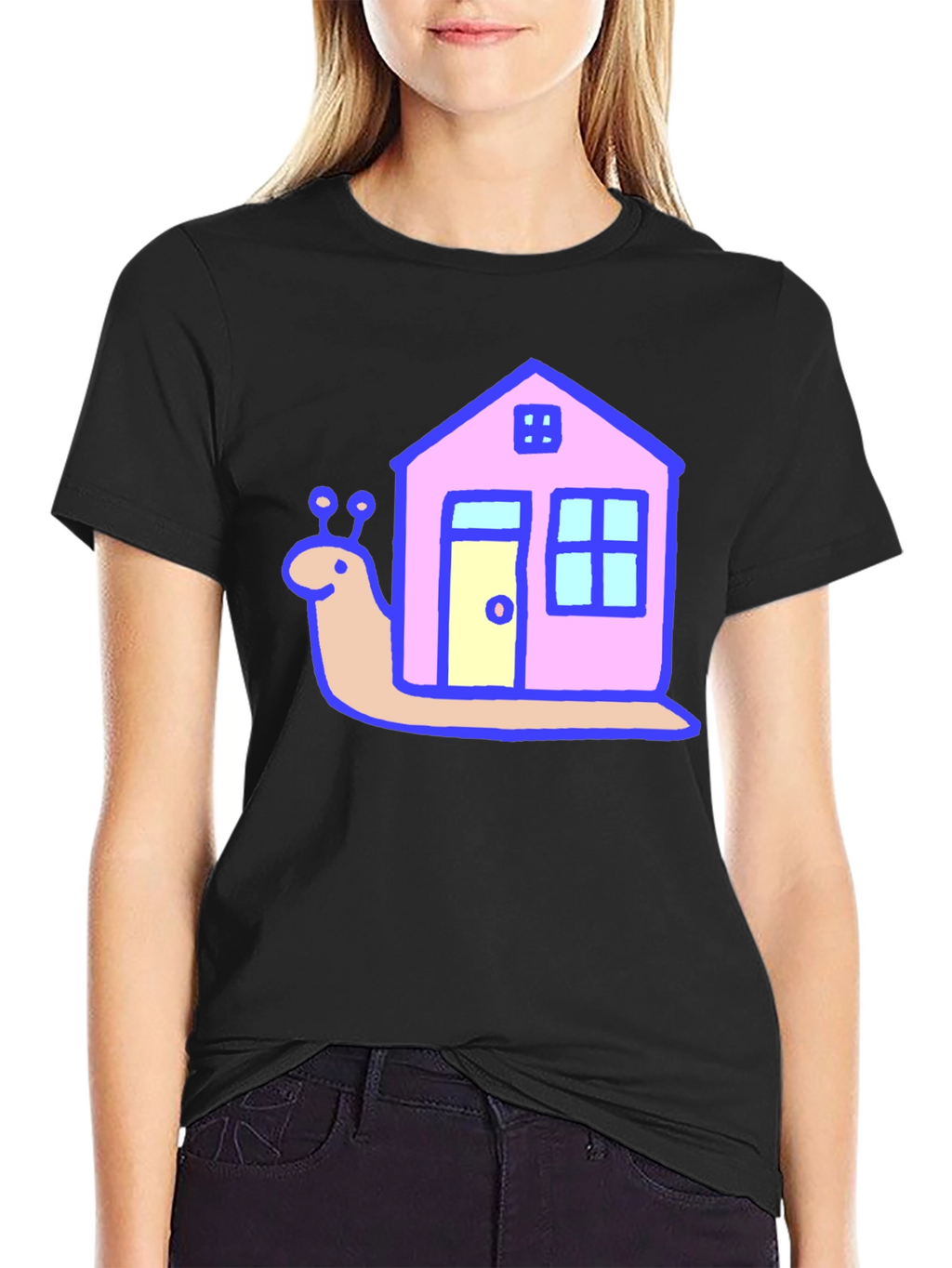 Snail House Graphic Print Tee