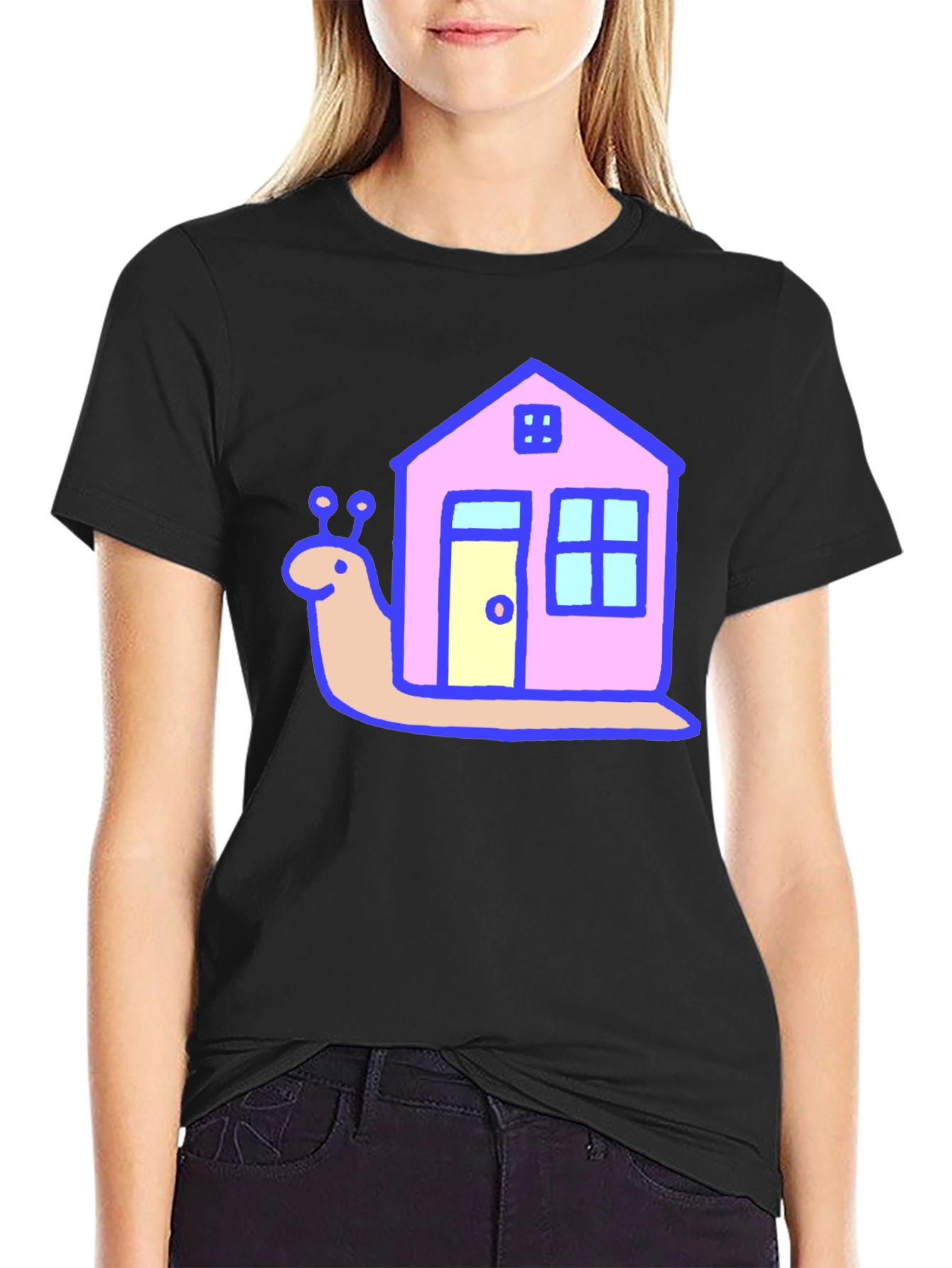 Snail House Graphic Print Tee