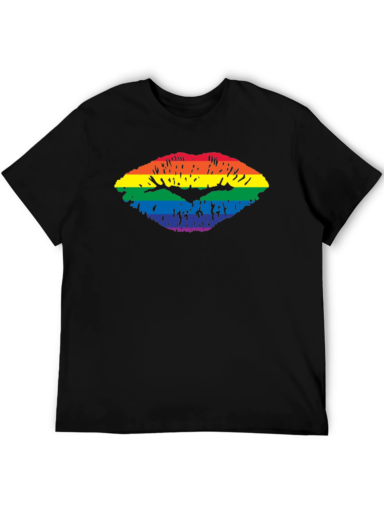 Rainbow Lips Graphic T-Shirt - Pride Apparel
