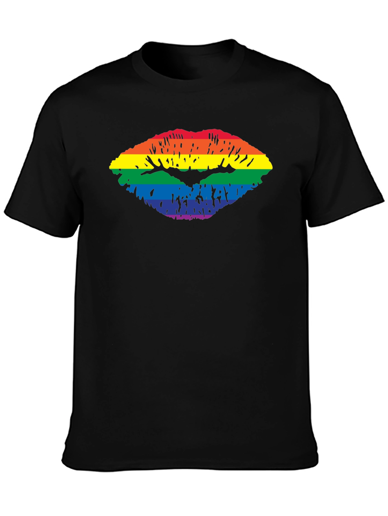 Rainbow Lips Graphic T-Shirt - Pride Apparel