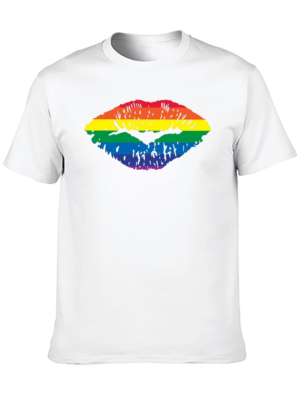 Rainbow Lips Graphic T-Shirt - Pride Apparel