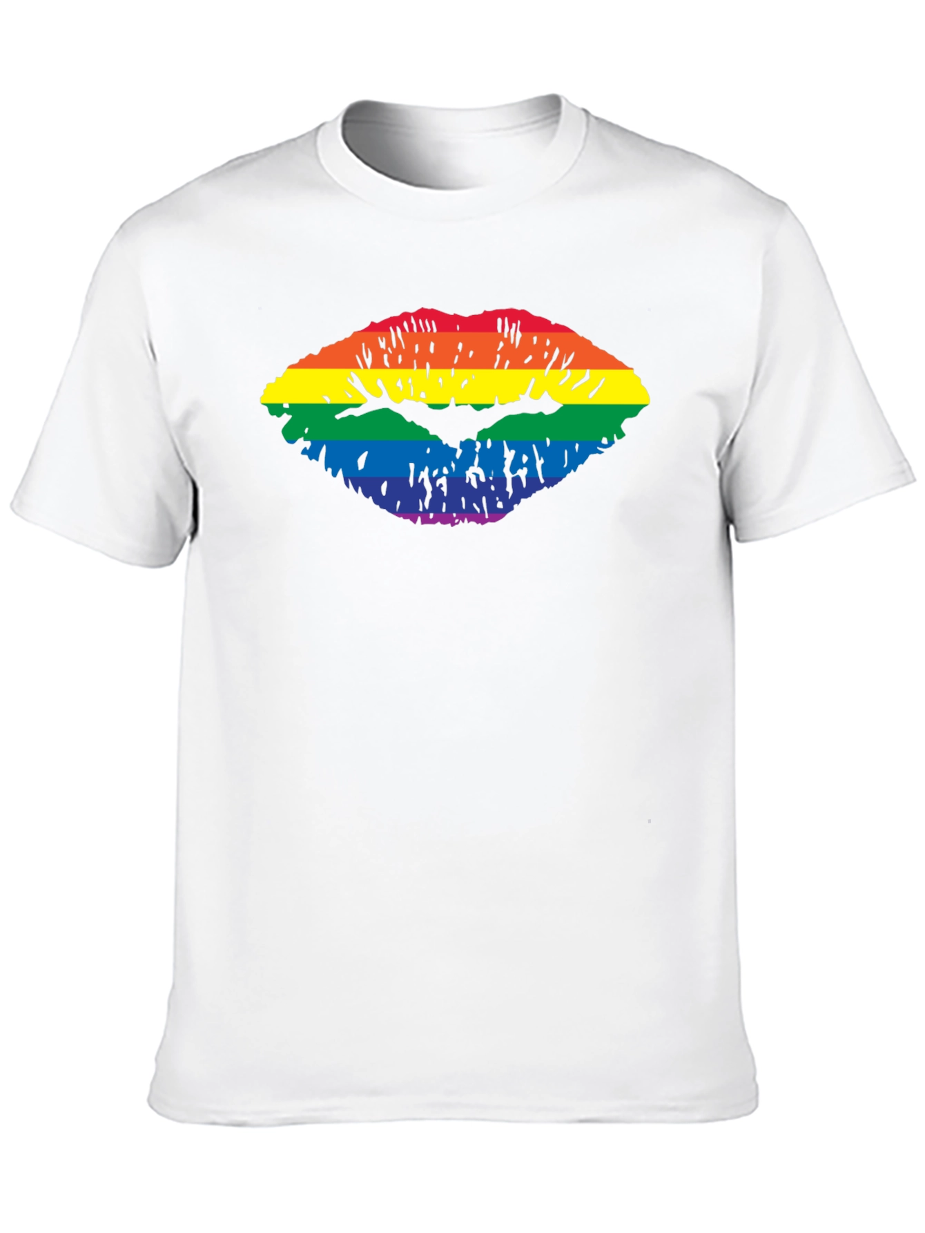 Rainbow Lips Graphic T-Shirt - Pride Apparel