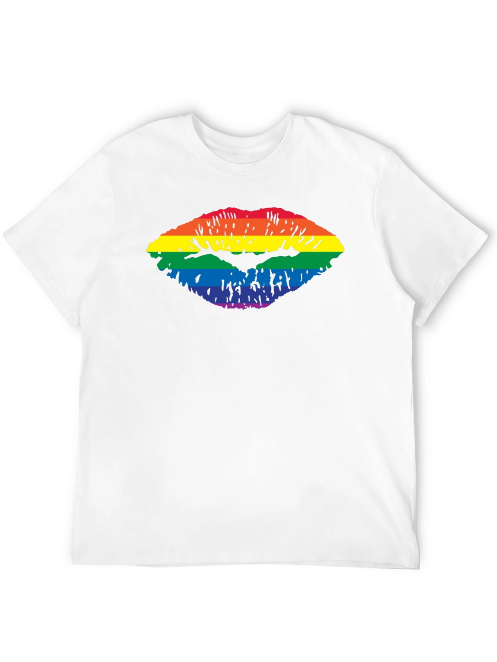 Rainbow Lips Graphic T-Shirt - Pride Apparel