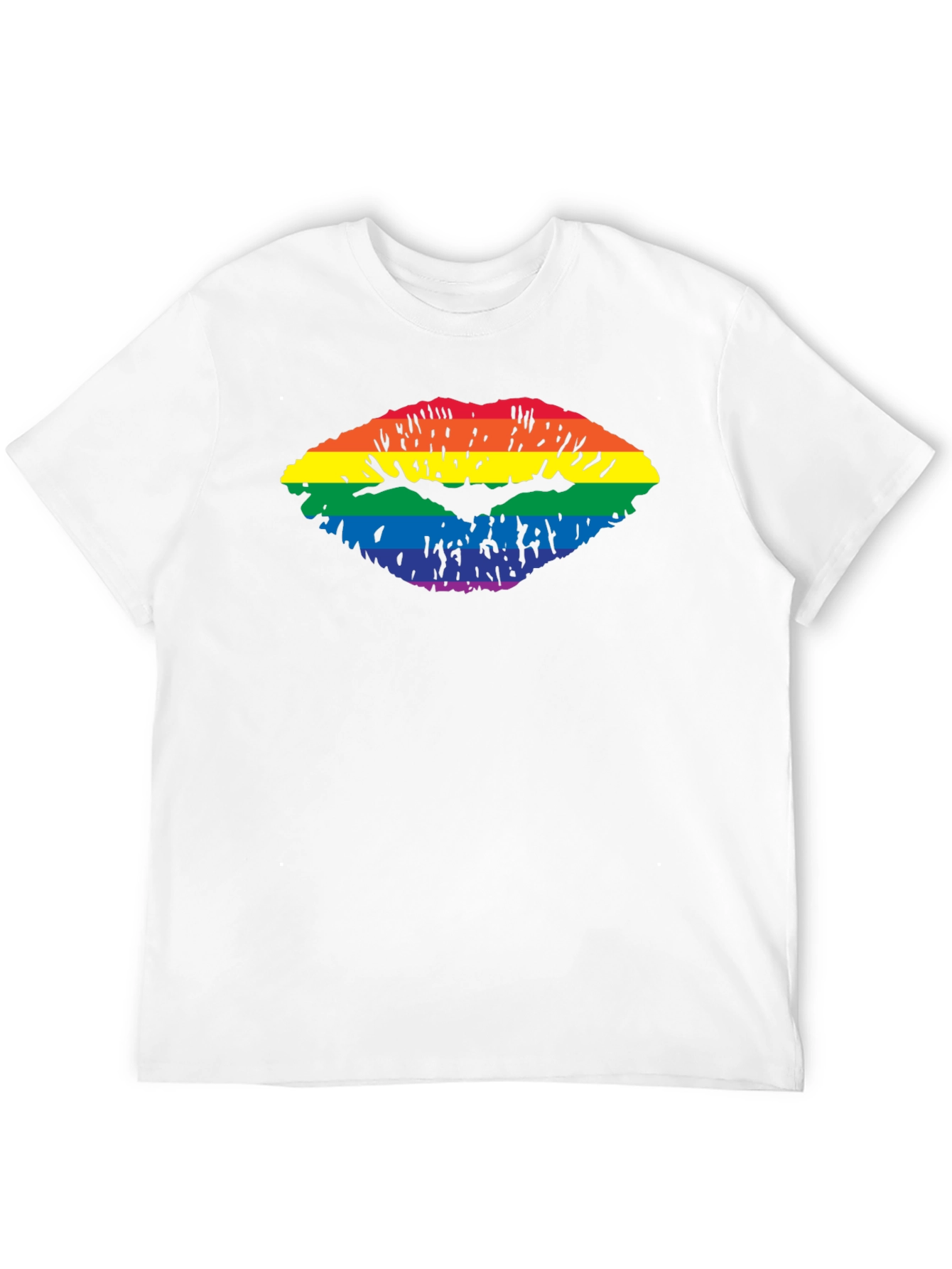 Rainbow Lips Graphic T-Shirt - Pride Apparel