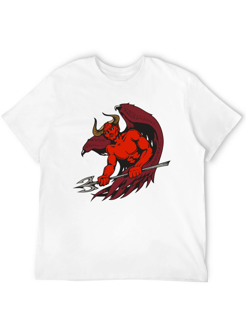 Devil Graphic Print Black T-Shirt