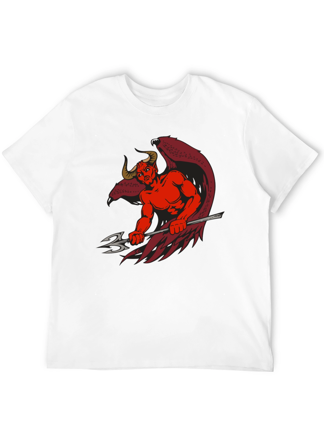 Devil Graphic Print Black T-Shirt